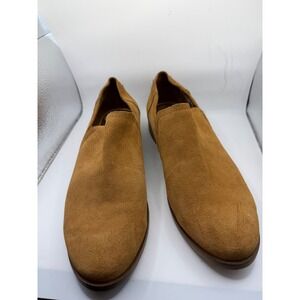 Toms Jutti Neat Tan Suede Pointed Toe Slip On Loafers Flats Womens 9